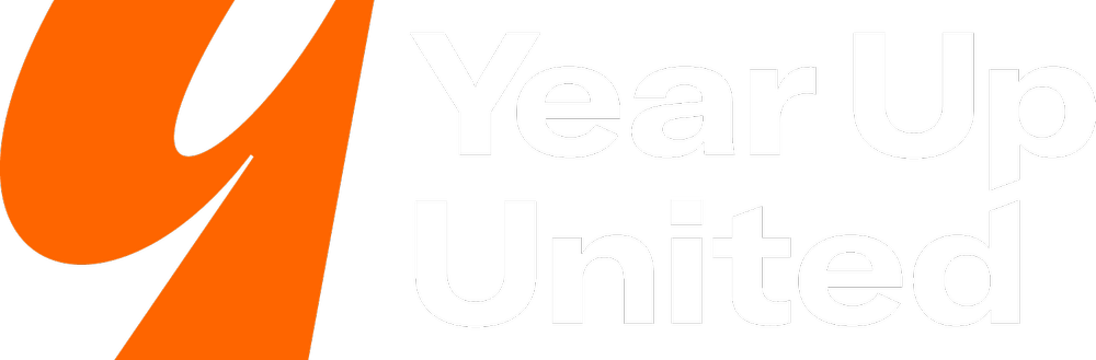Year Up United logo in white